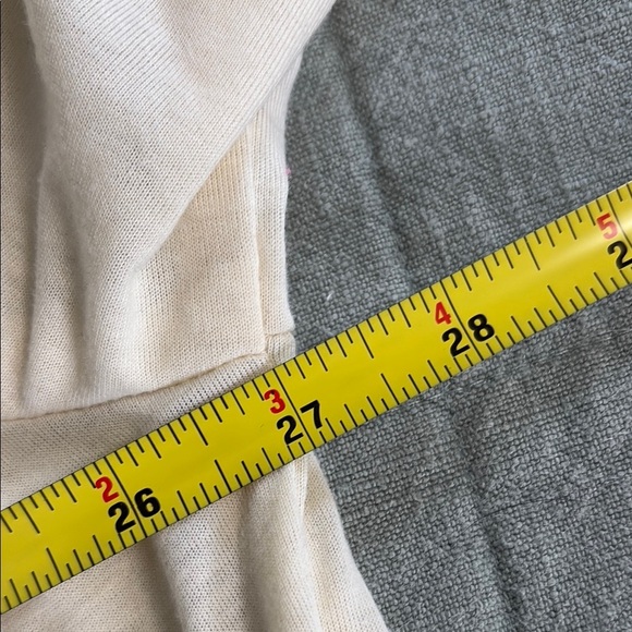 Vintage 1970s Ayers Elegant Cream Embroidered Long Sleeve Dress Size XL - Picture 6 of 6